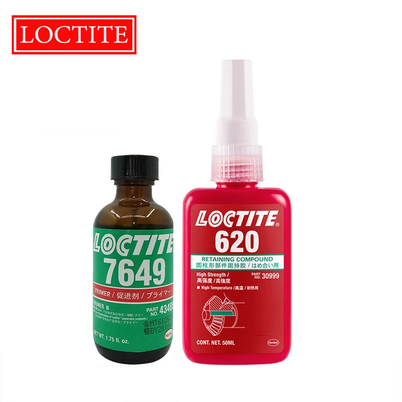 

50ml Loctite 620 Cylindrical Parts Retaining Glue Bearing Rotor Seal Anti-loose Retaining Glue 7649 Fast Curing Agent