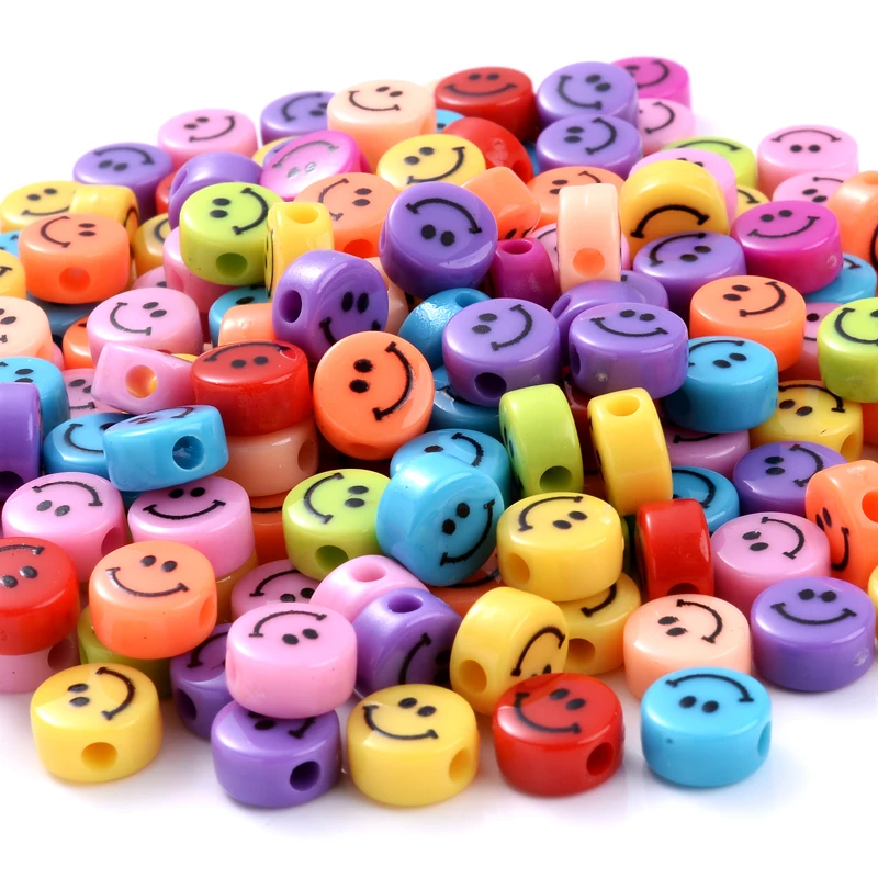 

30Pcs/Pack 8mm Colorful Resin Beads Flat Round Shape Spacer Beads For Jewelry Making Diy Bracelet Necklace Accessories Wholesale