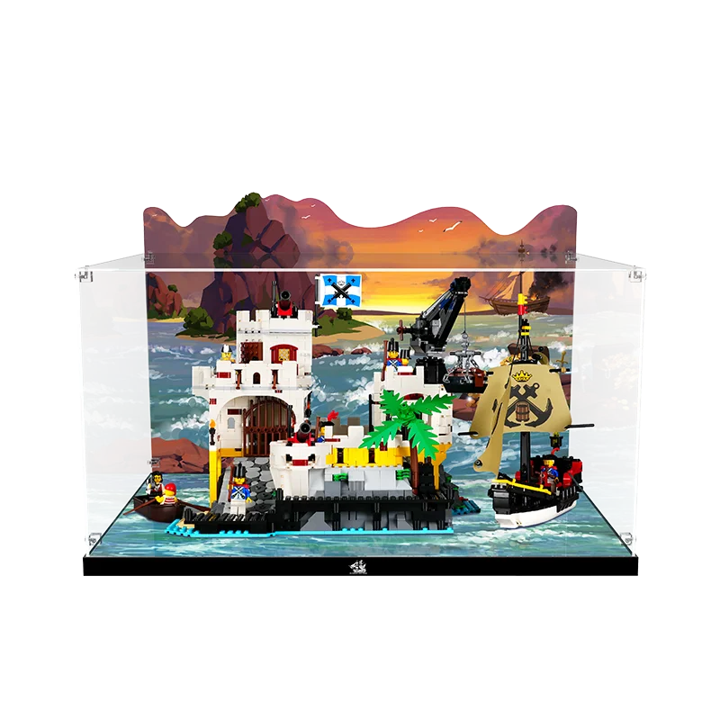 Акриловый дисплей для конструктора Lego 10320 Eldorado 3 мм пыленепроницаемый прозрачный