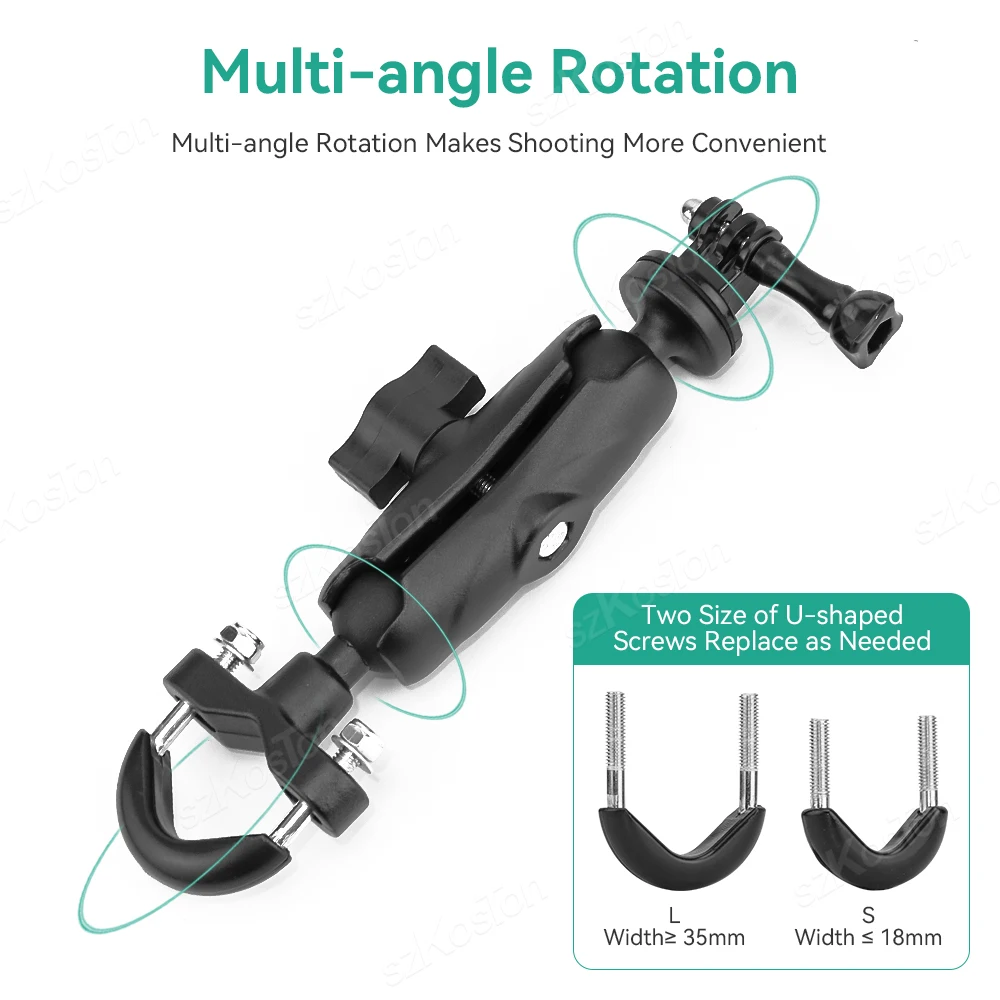 Кронштейн на руль велосипеда для Insta360 X4 GoPro 13 12 11 10 DJI Osmo Action 4
