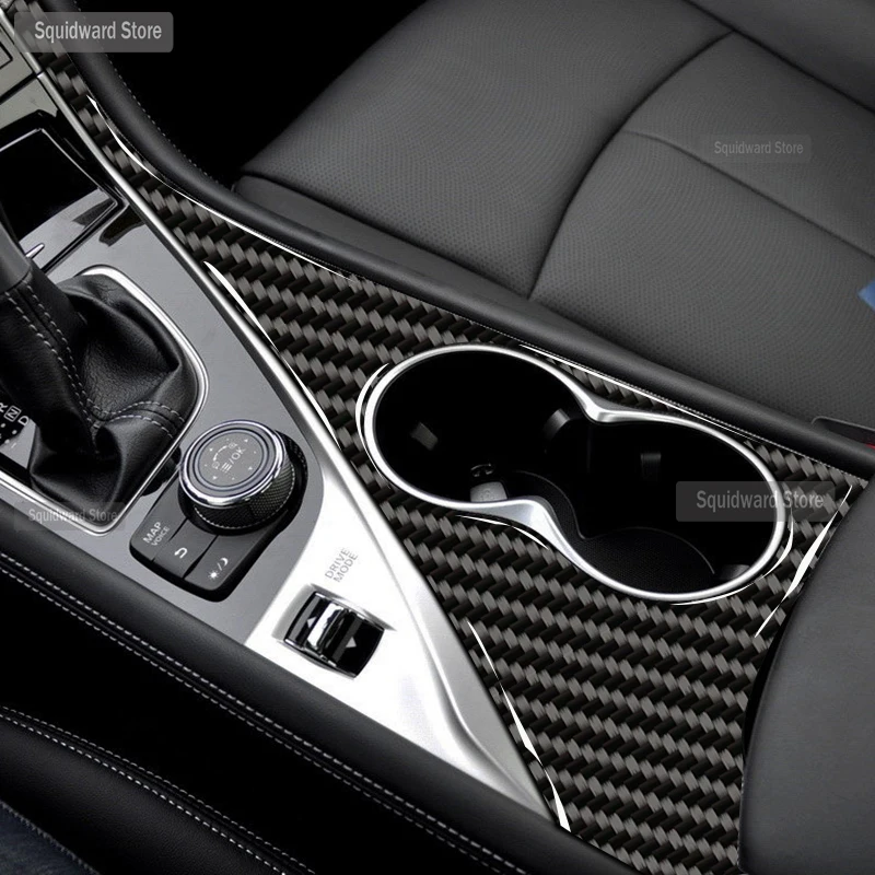 

Carbon Fiber Interior Console Gearbox Car Panel Film Decoration Central Control CD Panel For Infiniti Q50 Q60 Accessories
