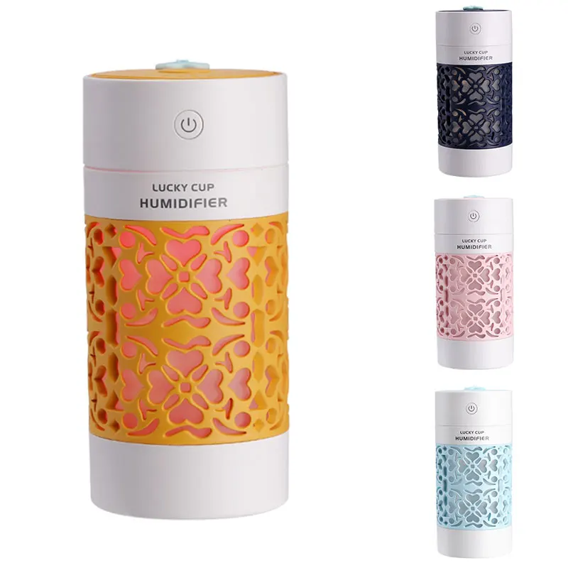 

Hot 3 In 1 Lucky Cup Humidifier USB Aroma Diffuser Ultrasonic Essential Oil Car Air Humidifier Cool Mist Purifier
