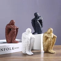 new nordic home decoration resin sculpture bookshelf character statue bookend living room office furnishings creative crafts