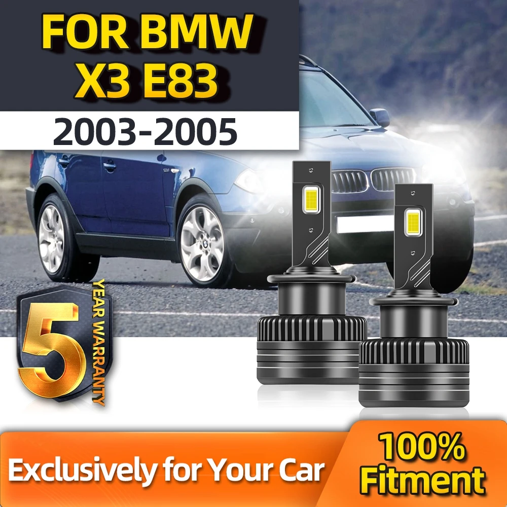 

TEENRAM 2PCS D2S LED Lamp 6000K 110W High Power 30000LM White Bright Headlight Replace HID For BMW X3 E83 2003 2004 2005