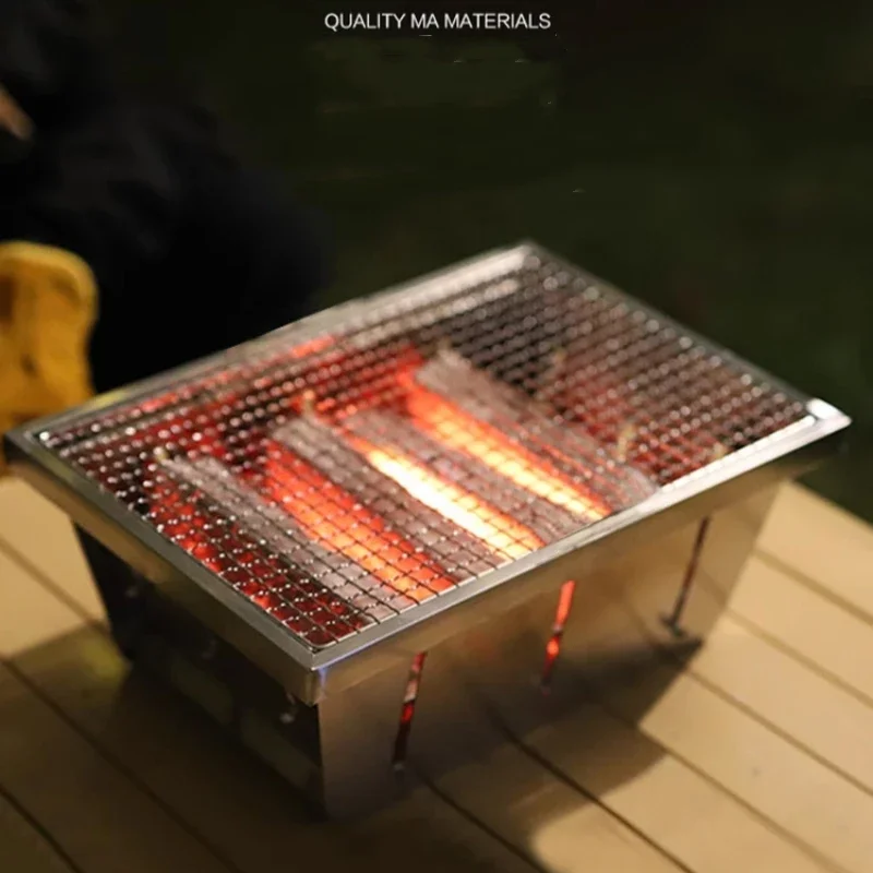 Складной гриль для барбекю из нержавеющей стали