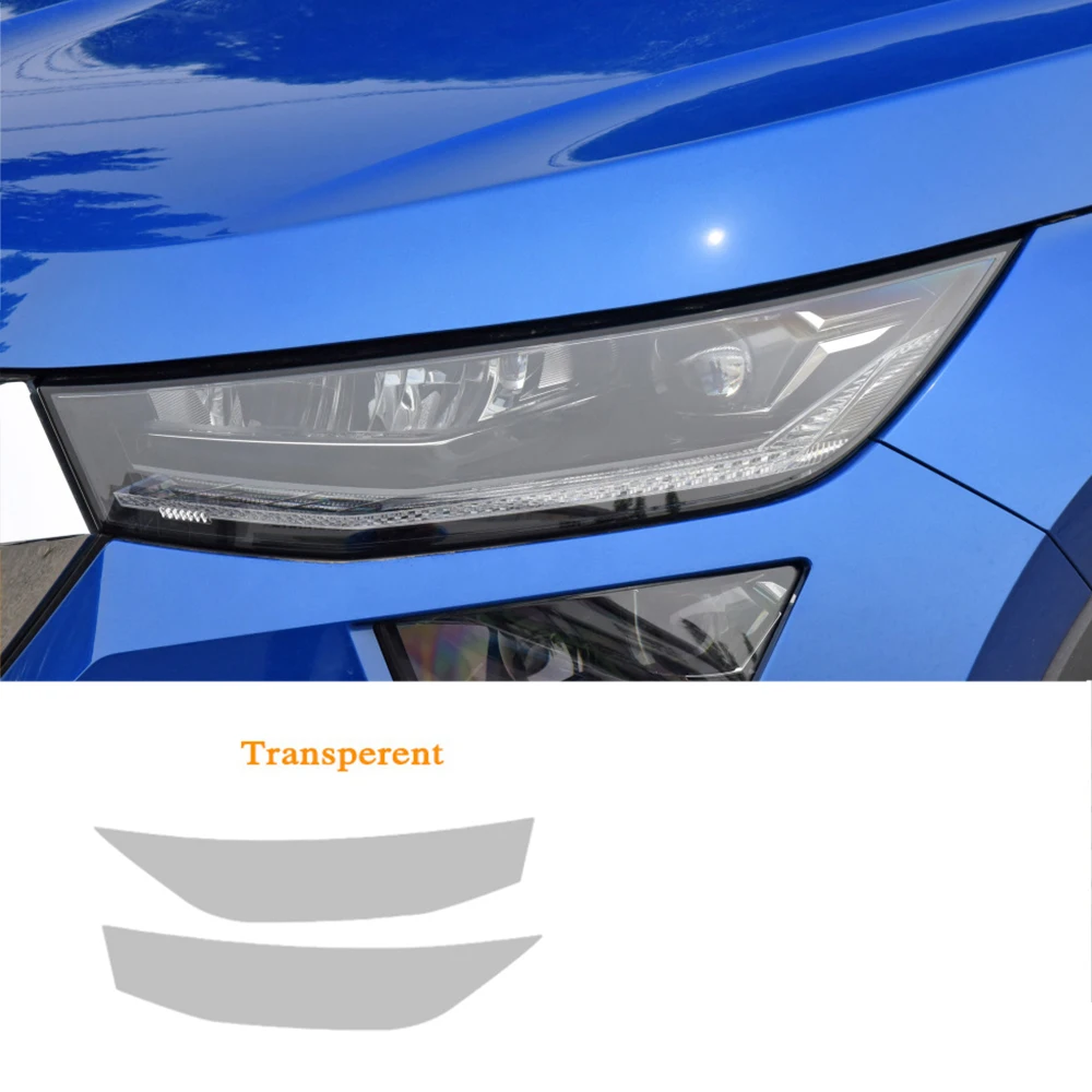 

2 шт., прозрачные ТПУ наклейки на переднюю панель автомобиля Skoda Kodiaq 2016-On RS