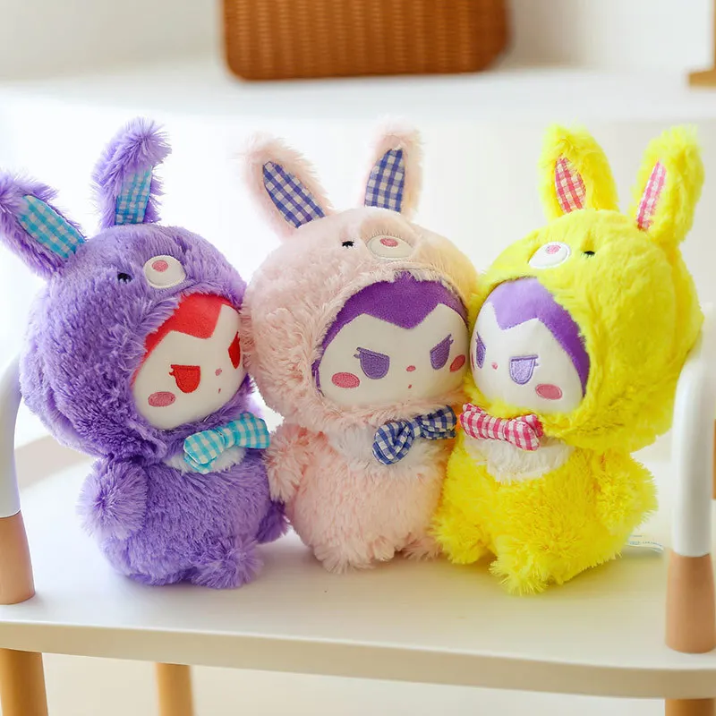 

Sanrio Series Cute Kuromi Turned Into Loli Rabbit Plush Doll Cartoon Anime Kawaii Plush Pillow Ornament Birthday Gift