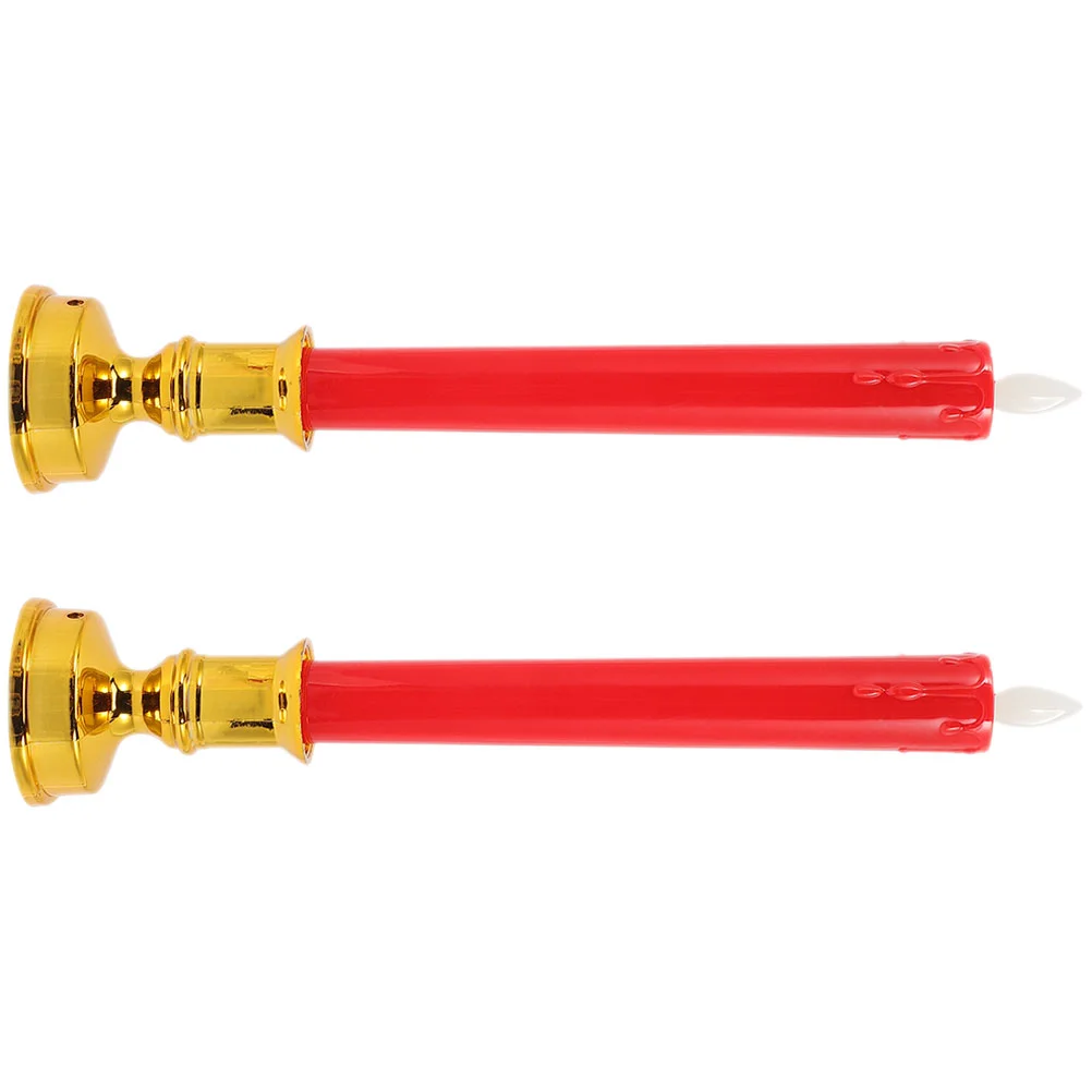 

Led Lamp Light Electric Chinese Altar Flameless Retro Lights Decor Worship Supplies Burner