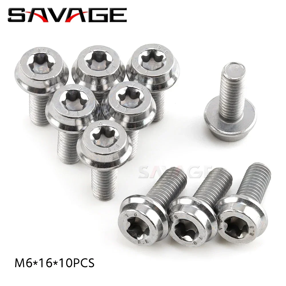 

6 мм для мотоцикла BMW, левая и правая защита двигателя, корпус с винтовым болтом, аксессуары, запасные части, все полные, 10 шт.