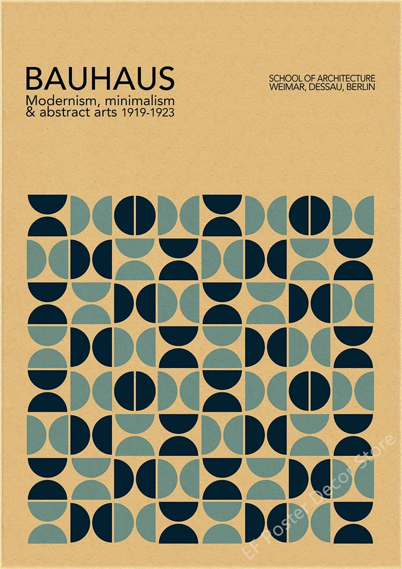 

Абстрактный постер Bauhaus А4/А3