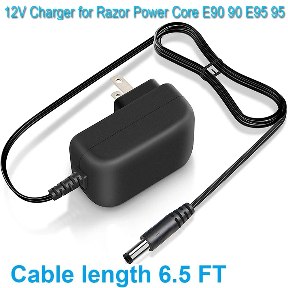 12V Charger for Razor Power Core E90 90 E95 95 Power Supply 