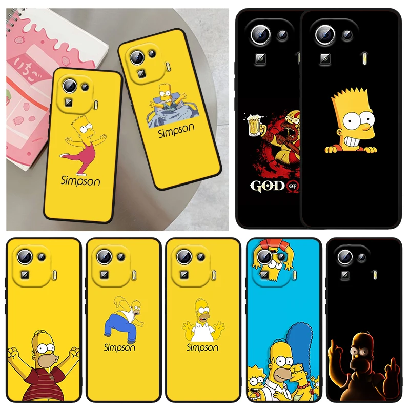 

The Simpsons Disney Family For Xiaomi Mi 12 12X 11T 11 11i 10i 10T 10S Note 10 9T 9 SE Lite Ultra Pro 5G Capa Black Phone Case