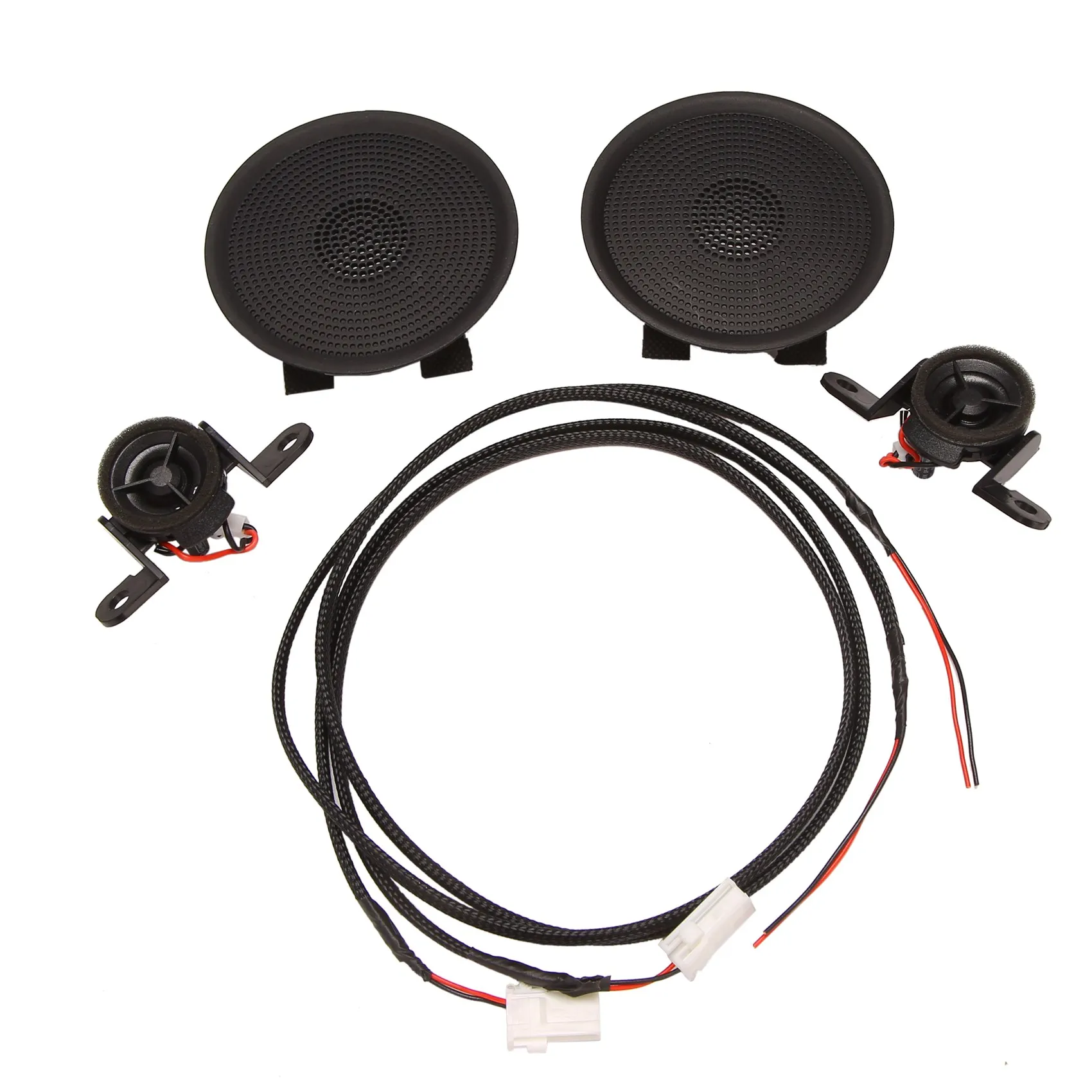 

Car Left & Right Tweeter Speaker Dashboard Grille Speaker Cover with Cable Kit for Kia K3 84725-B5000WK 84725B5000WK