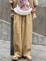 women harajuku hip hop cargo pants unisex korean hippie baggy trousers cotton blended sweatpants 90s popular streetwear