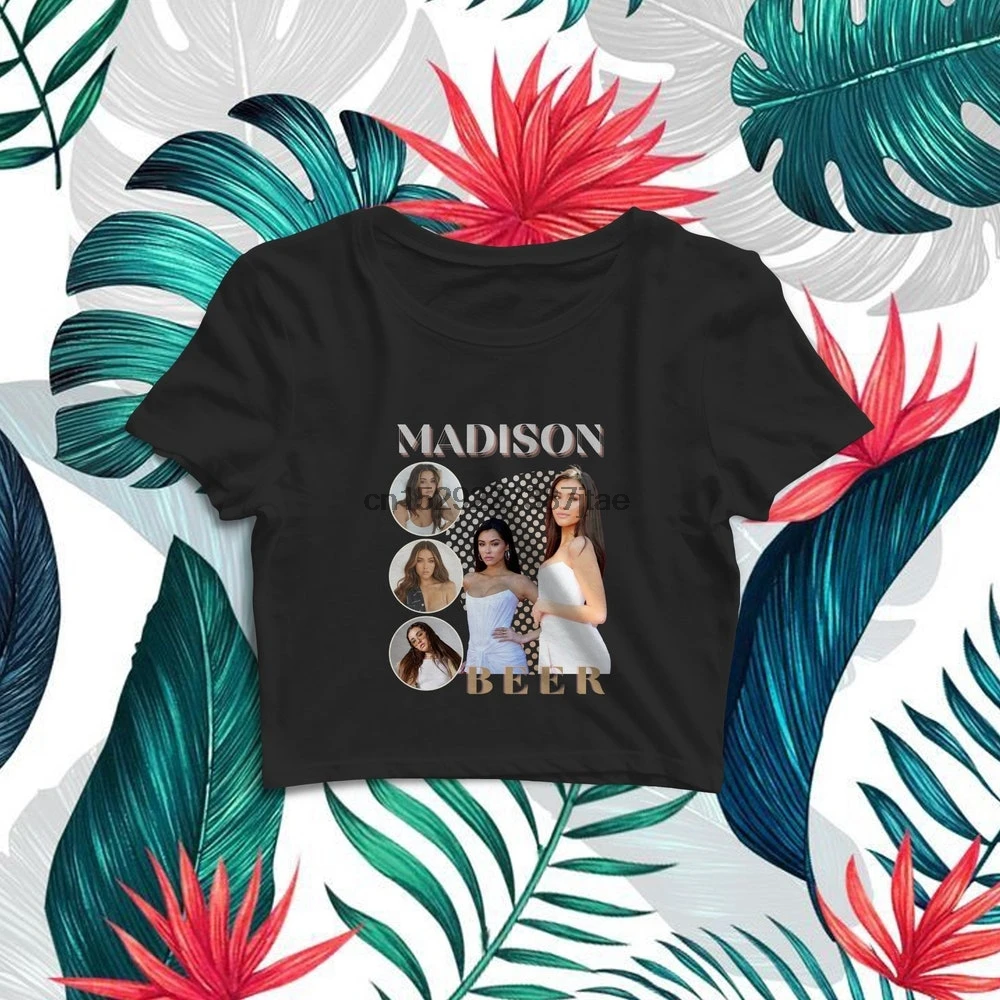Мэдисон пиво винтажная рубашка Ретро музыкальный Тур кроп-Топ Размер S M L XL летняя