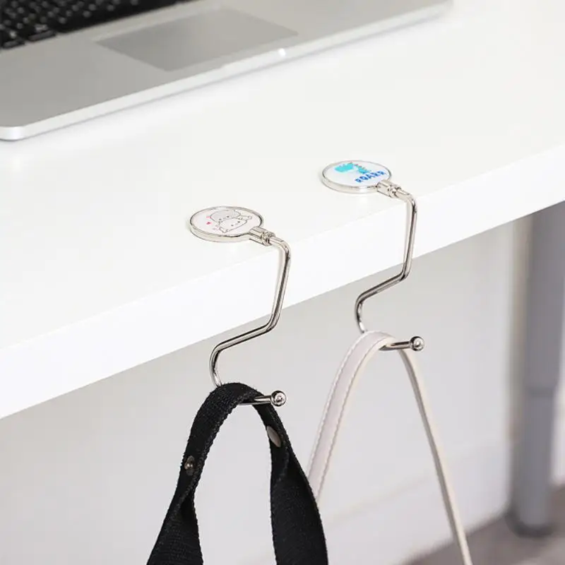 

Removable Desktop Hook Student Hanging Bag Artifact Portable Side Desk Schoolbag Side Hook Household Office Table Storage Hook