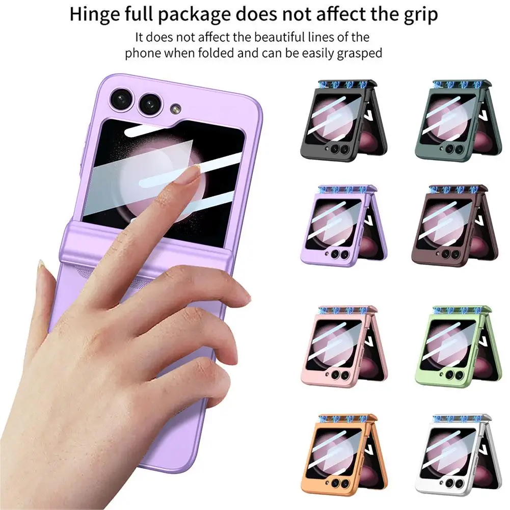 

Magnetic Hinge Phone Cover For Z Flip 5 5g Shockproof All Inclusive Z3q1