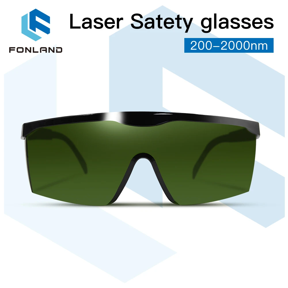 FONLAND 200nm-2000nm Laser Safety Eye Protective Glasses for Laser Marking & Engraving with Protect Case