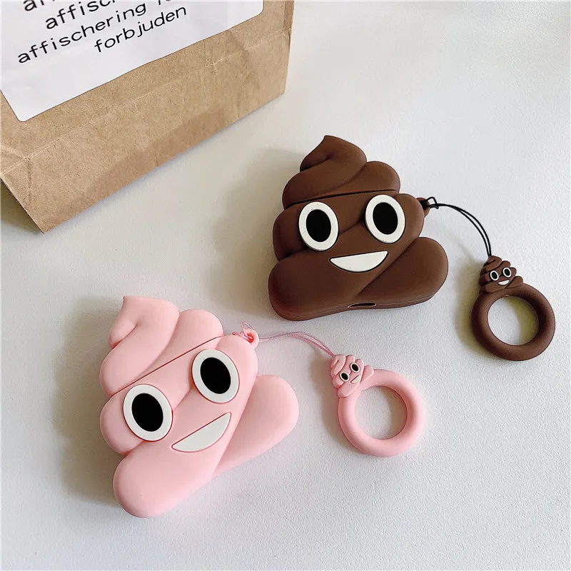 

For Airpods 3 Case 2021/Airpods 3rd Generation Case,3D Funny Poop Soft Silicone Earphone Cover Case For Airpods Pro/Airpods Case