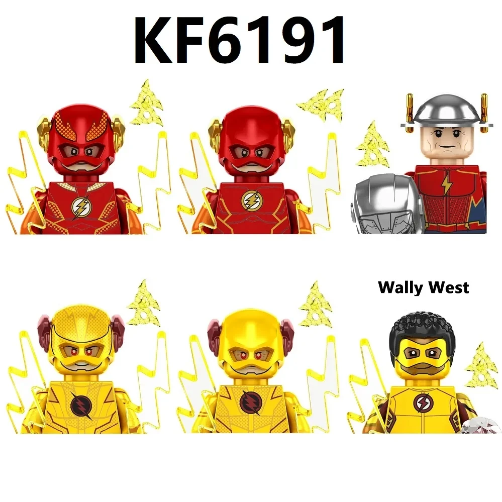 Фигурки героев аниме, кирпичные куклы, Бэтмен, флэш, Уэста, мини Экшн-фигурки, сборные блоки, игрушки