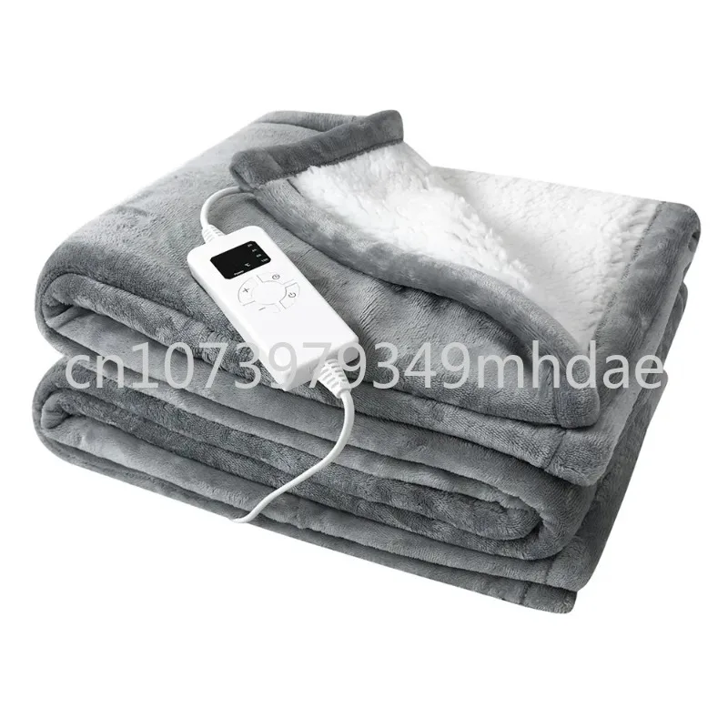 

Двойное Фланелевое электрическое одеяло, зимние одеяла для кровати, 130x15 0/150x180, электрическое покрывало на матрас с электрическим подогревом