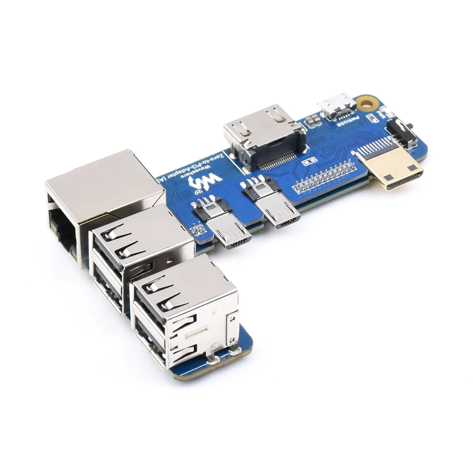 

For Raspberry Pi Zero 2W Expansion Board 4 Way USB HUB With 10/100M Ethernet RJ45 HDMI-compatible For Orange Pi BPI M2 Zero