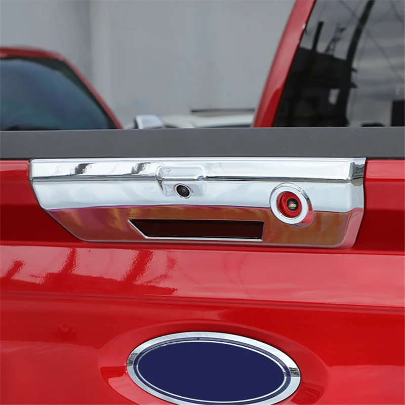 

WELKINRY For Ford F150 P702 14th Generation 2021 2022 2023 Lobo Rear Tail Car Door Gate Bowl Handle Doorknob Trim