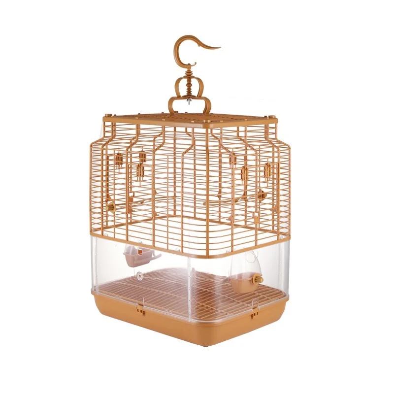 Tiger Skin Black Phoenix Peony Parrot Myna Breeding Cage Anti-splash Anti-spray Anti-flying Bird Cage