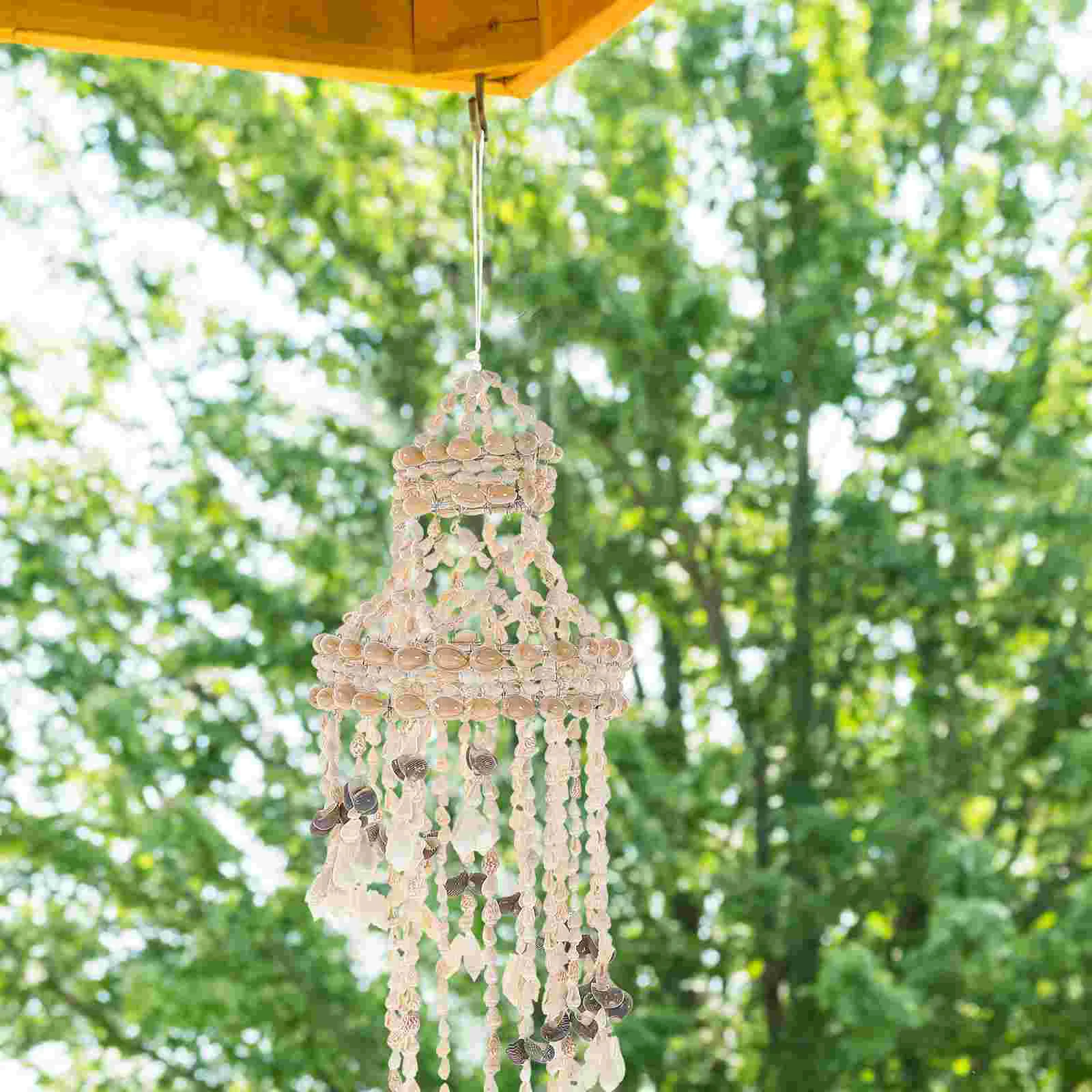 

Wind Chime, Hand- Made Wind Bell Outdoor Indoor Decoration for Bedroom Hallway Store Garden Cafe 1pc ( As shown )