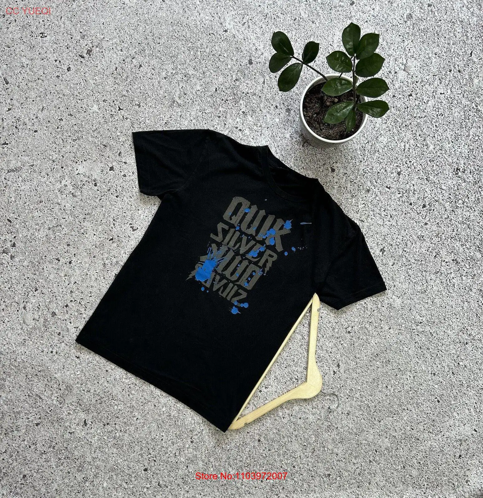 Винтажные 80s/90s Quicksiver австралийские серфинговые доски Черная Мужская футболка