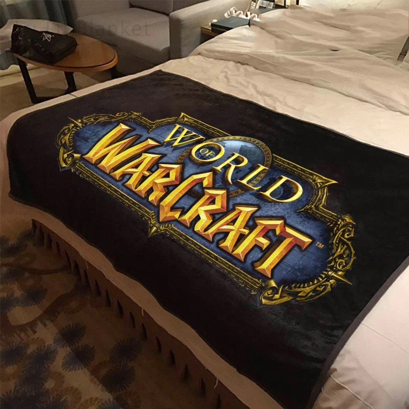 

Game Blanket Throw WOW World Of Warcraf Anime Soft Warm Travel Sleep Sofa Bedroom Cover Home Travel