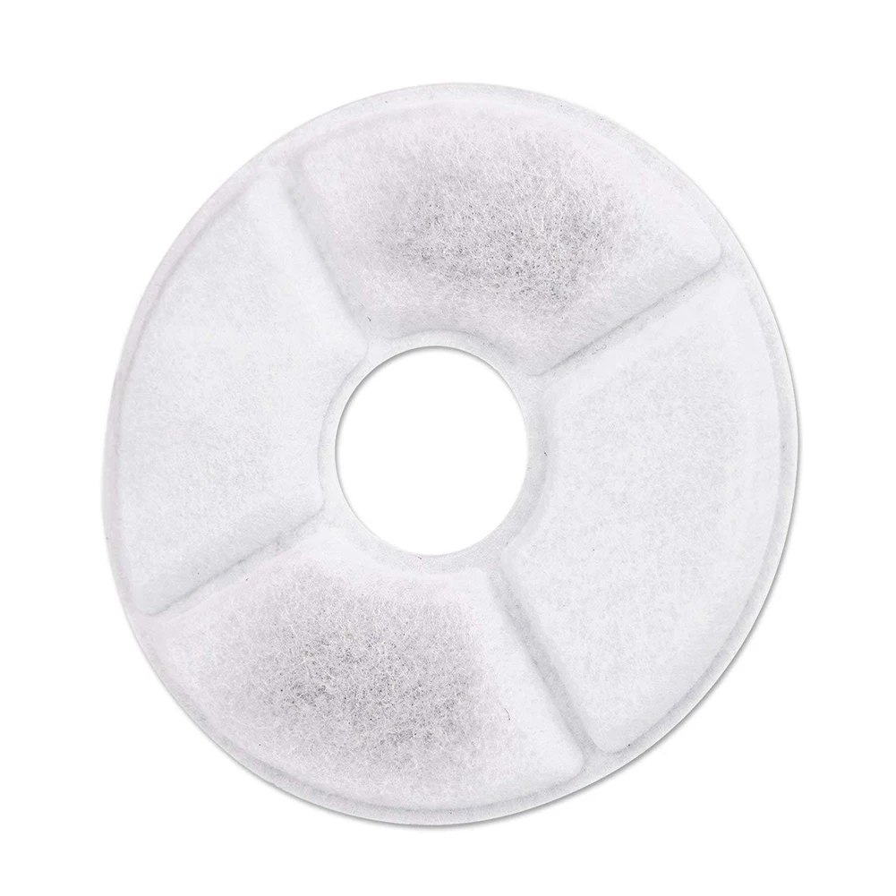 

4pcs Cotton Filter Purification Tools Deodorization Replacement Filter Activated Filter For Pets' Drinking Water Dispenser