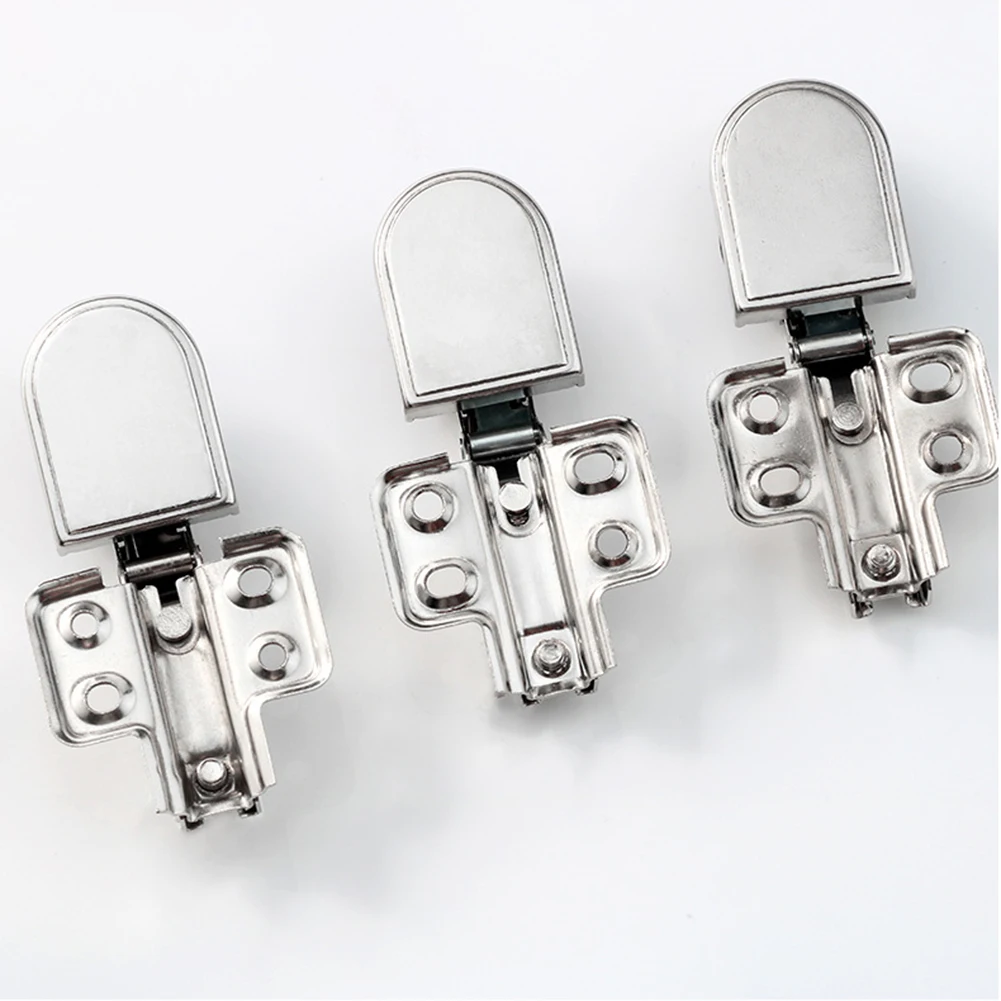 

Round Head Glass Hinges Clamp For Wooden Furniture Door Hinge Display Wine Cabinets Damping Hydraulic Buffer Hardware