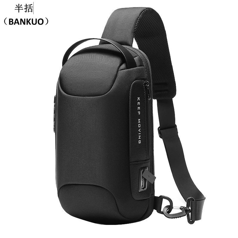 

BANKUO new chest bag men's waterproof shoulder bag cross-border spot business messenger bag anti-theft
