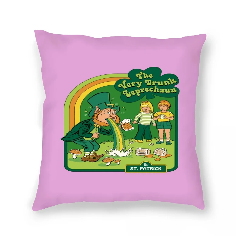 

Наволочка с принтом пьяных лепречаунов и комиксов, модная повседневная модная свободная наволочка в стиле хип-хоп