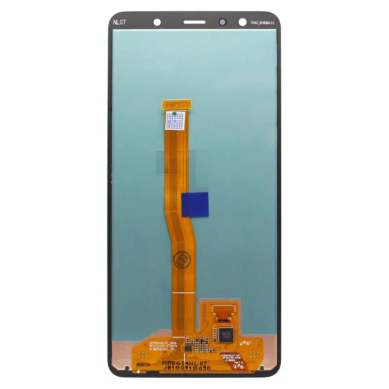 ЖК-Дисплей для Samsung A750F Galaxy A7 (2018) в сборе с тачскрином (черный) (AMOLED)с сенсорным