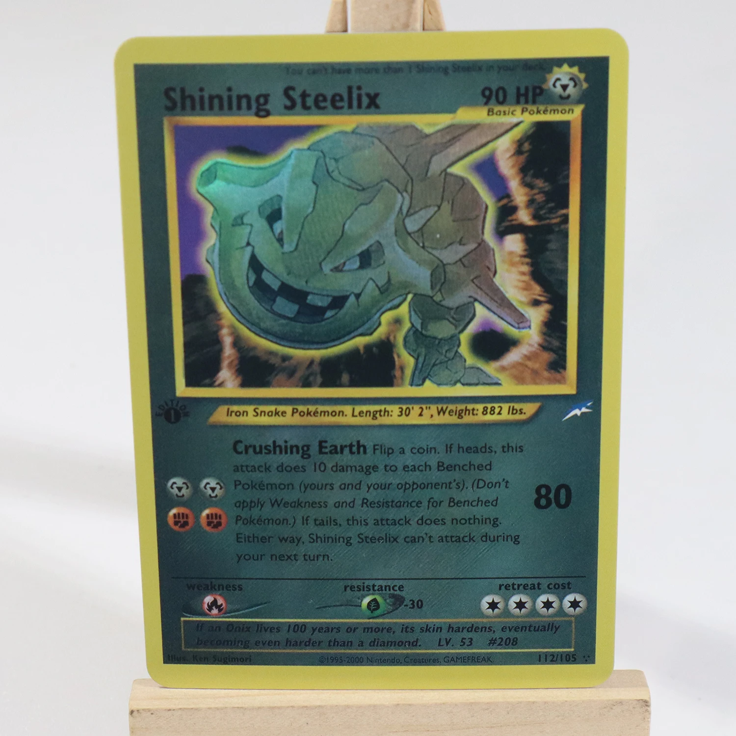 Pokémon Cards 1st Set Edition Foil Flash Cards Lugia Neo Revelation Shining Mewtwo Destiny Classic Game Collect PTCG Gyarados images - 6