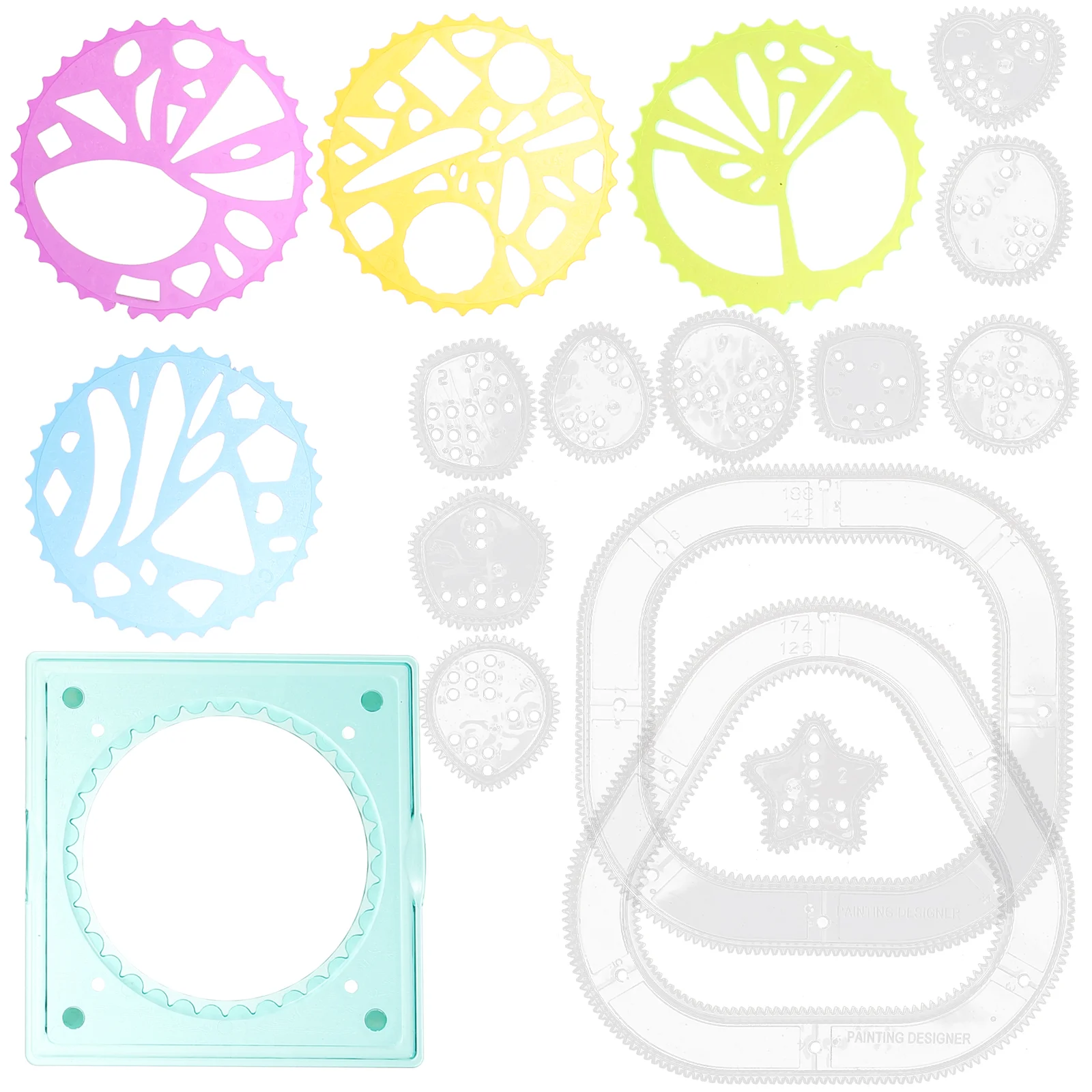 

Small Stencils Painting Pupil Molds Templates Hollow Stencilsstencils Drawing Journal Spray Ruler