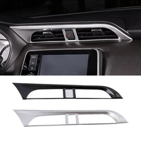 abs carbon fibe center console air conditional decorative sequin for nissan kicks 2016 2017 2018 internal decorations stickers