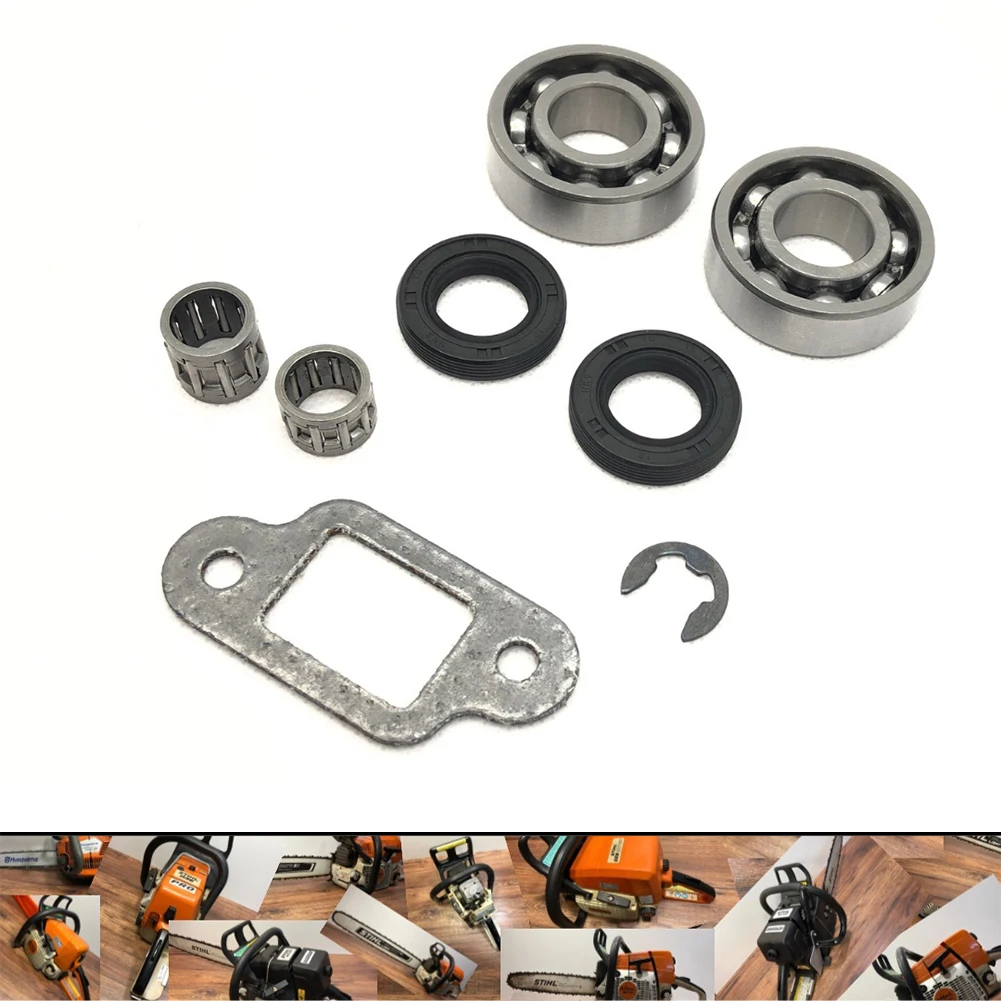 

RTS Crankshaft Bearing Kit For Stihl MS250 021 023 025 MS 250 Seal Crank Gasket Clutch E-clip Chainsaw Parts Garden Tools