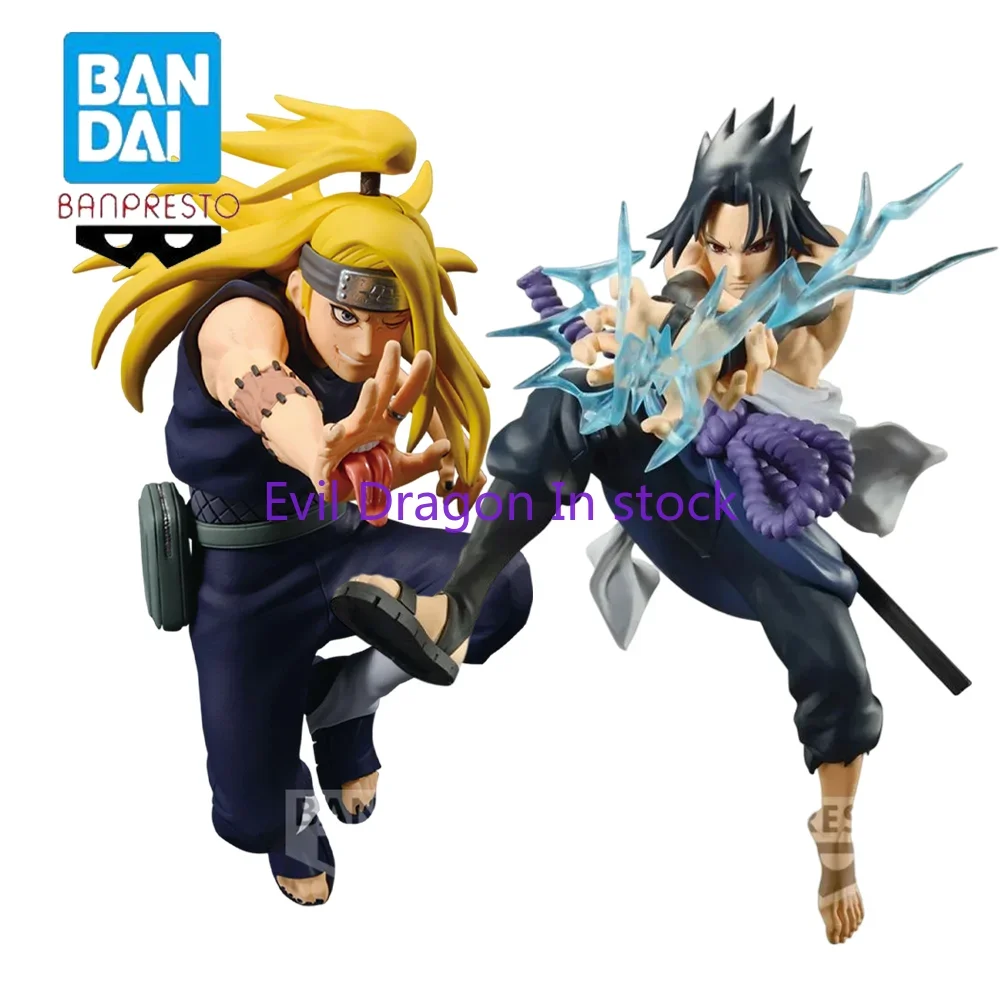 Оригинальный Bandai Banpresto Naruto Shippuuden Deidara Uchiha Sasuke аниме фигурка вибрационные звезды