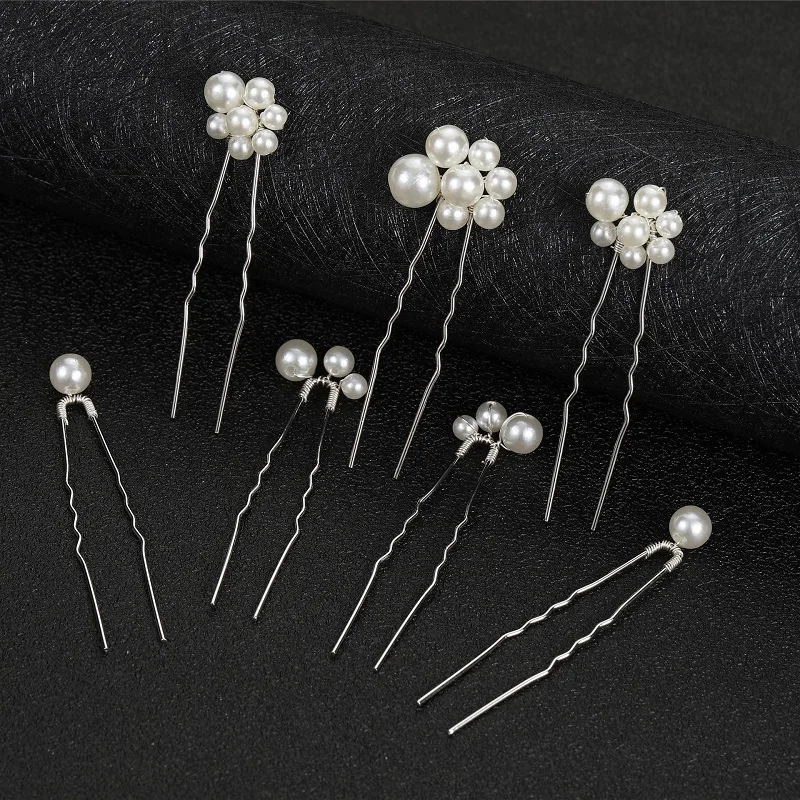 1 компл. Свадебные заколки для волос из искусственного жемчуга свадебные