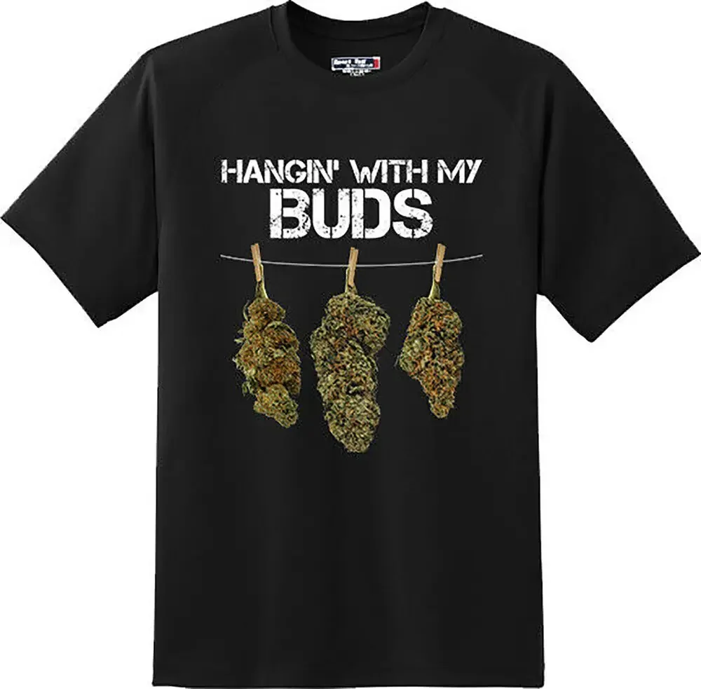 Забавная подвесная футболка с надписью my buds pot smoke новый графический