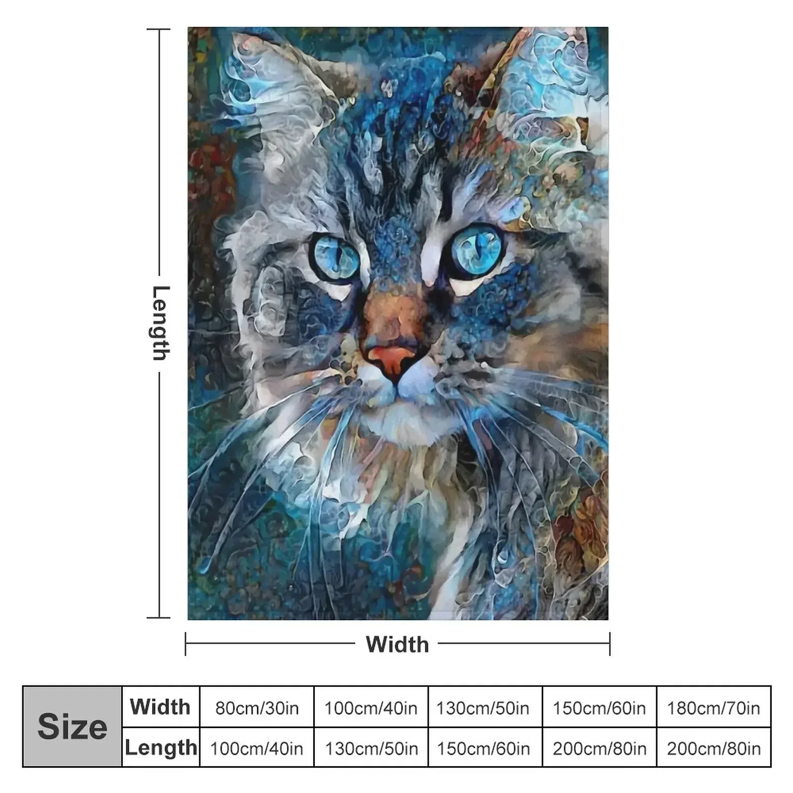 Rutger кот чат котенок картины Lea Rche Плед Покрывала Beautifuls Одеяла
