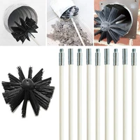 chimney cleaner sweep rotary fireplaces inner wall cleaning brush fireplace kit 9pcs rod with 1pc brush set cleaning tools