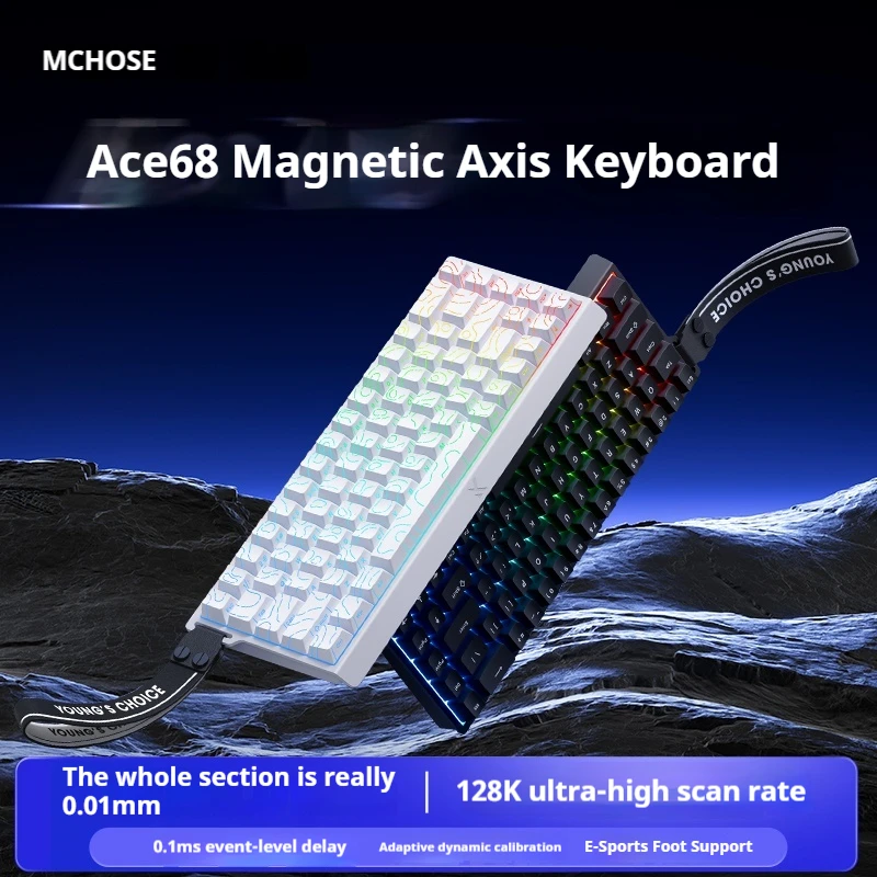 Механическая клавиатура Mchose Ace68 Pro магнитный переключатель 8k частота заката
