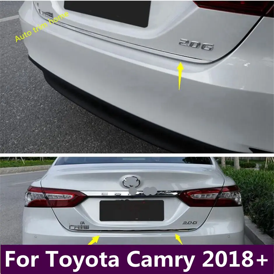 

Накладка на багажник заднего багажника, накладка на задние ворота, наклейка на дверь багажника, Накладка для Toyota Camry 2018-2023, аксессуары