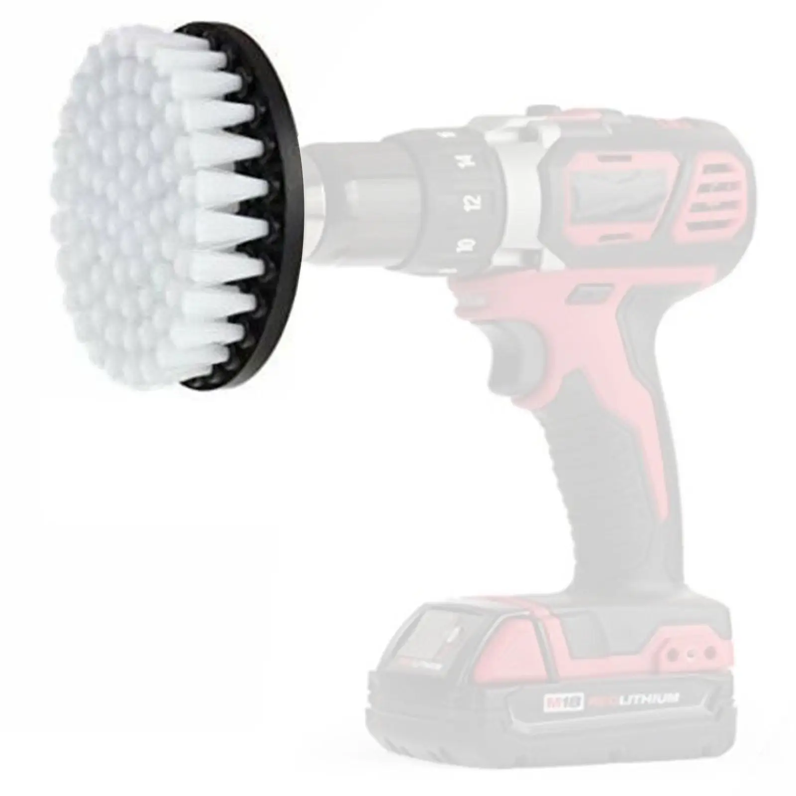

1pc 5" Soft Drill Brush Attachment White Cleaning Brush Furniture Carpet and Leather Wooden For Cleaning Sofa Upholstery B3S8