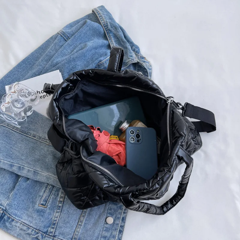 2023 New Fashion Space Cotton Large Capacity Casual Tote Bag High Quality Women Purse And Handbags Luxury Shoulder Messenger Bag