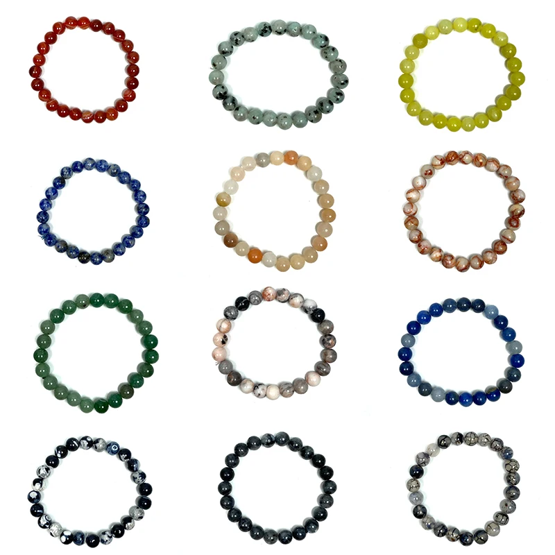 Браслет из натурального камня для мужчин и женщин сердолик Карибский ларвикит